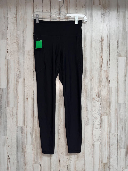 BLACK OLD NAVY RIBBED LEGGINGS, LADIES S