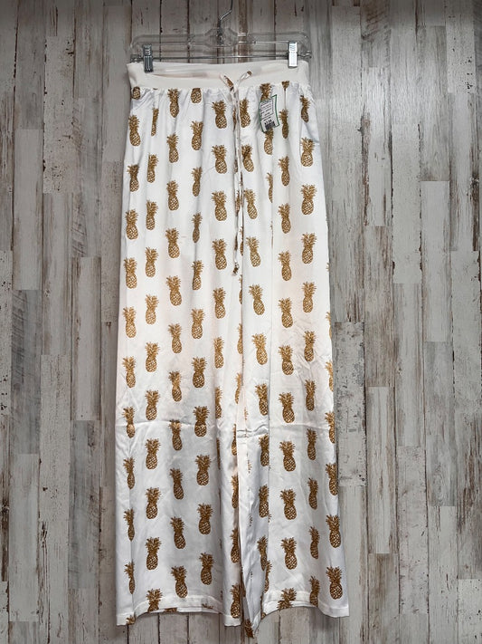 WHITE ROYAL STANDARD PINEAPPLE SILK PANTS, LADIES S