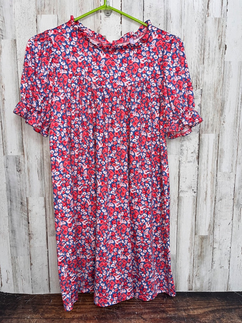 PINK GOOD LUCK GIRL FLORAL SOFT DRESS, GIRL 14