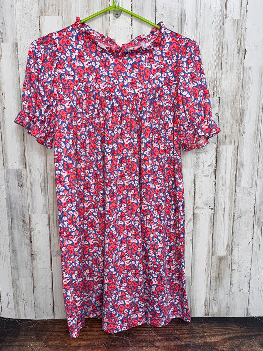 PINK GOOD LUCK GIRL FLORAL SOFT DRESS, GIRL 14