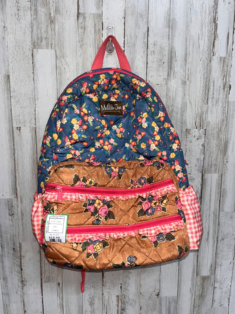 PINK MATILDA JANE FLORAL BACKPACK