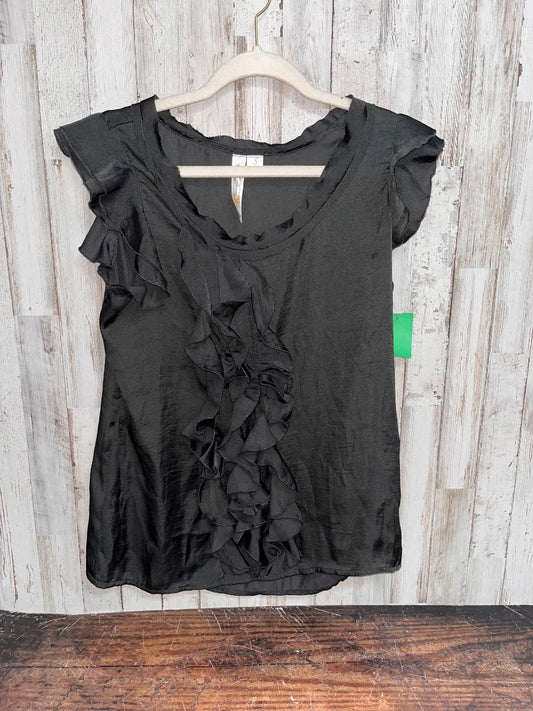 DARK GREY ADIVA RUFFLE SATIN BLOUSE, LADIES S