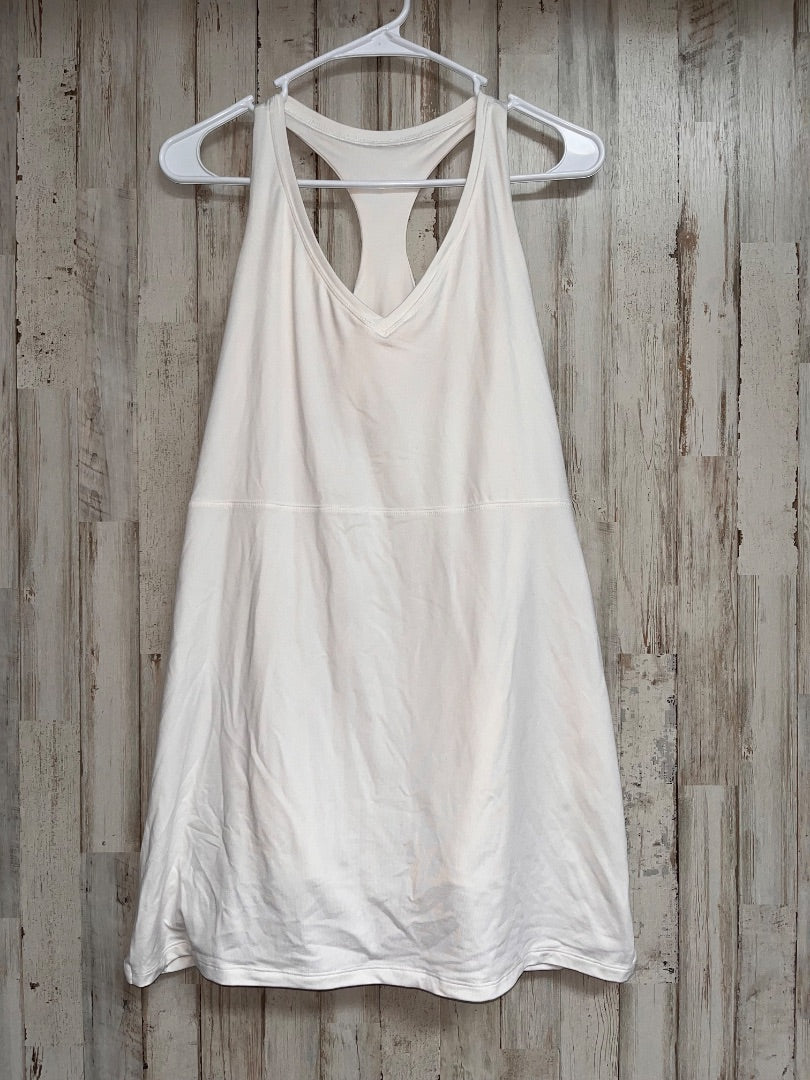 WHITE ALL IN MOTION ATHLETIC TANK DRESS, LADIES M