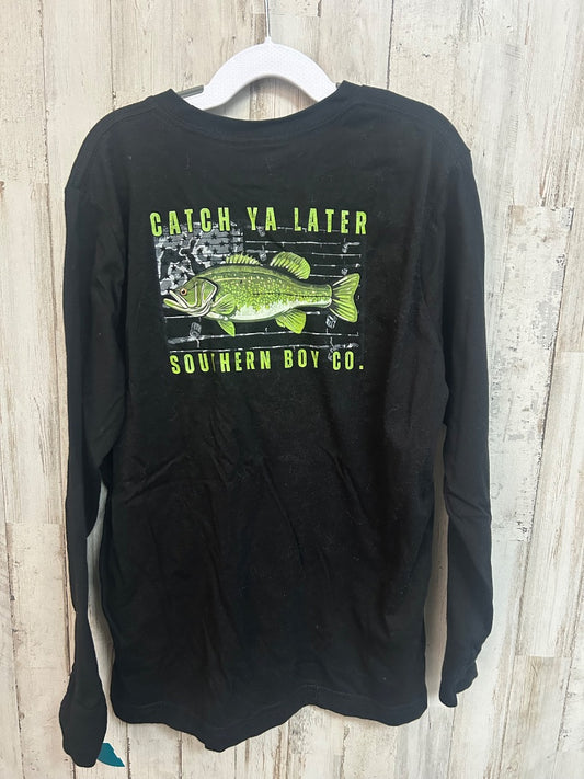 BLACK SOUTHERN BOY CATCH YA LATER LONG SLEEVE, BOY 8/10