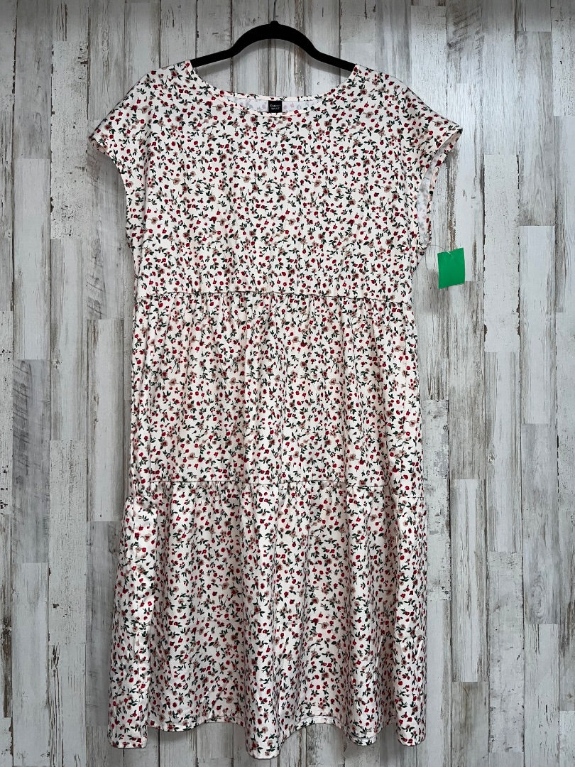 TAN EMERY ROSE WILD FLOWER TIER DRESS, LADIES L