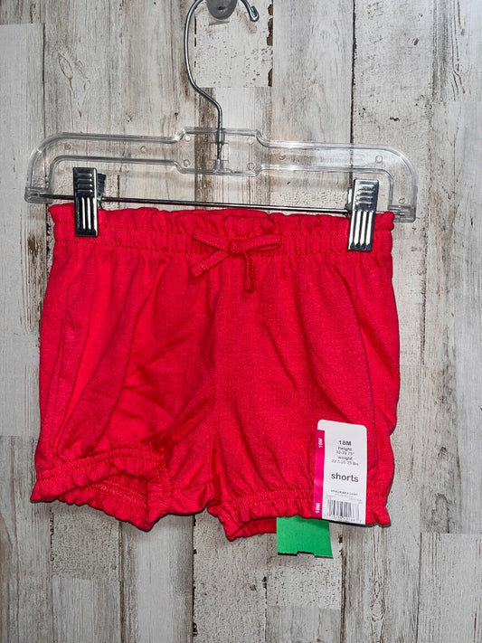 FUCHSIA WONDER NATION NEW COTTON SHORTS, GIRL 18M