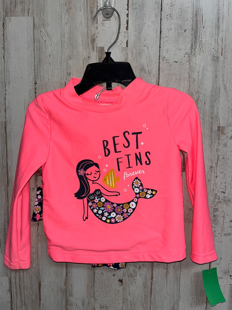 PINK CARTERS BEST FINS 2PC SWIM, GIRL 2T