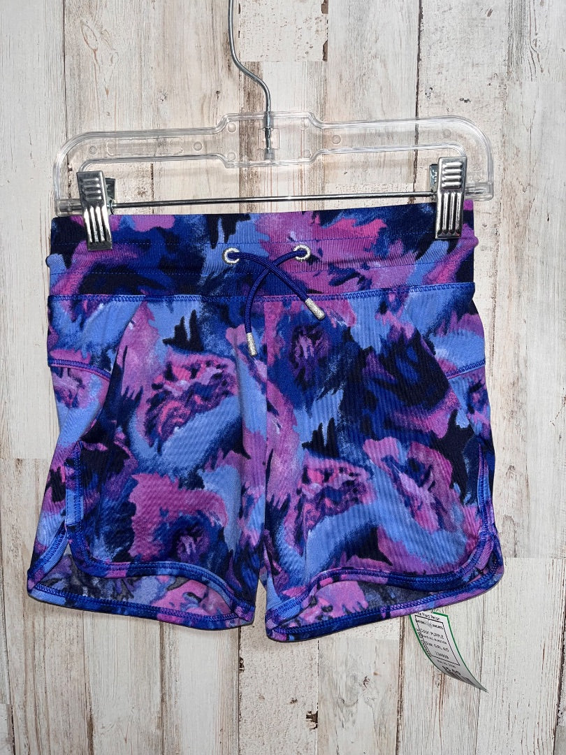 PURPLE ALL IN MOTION WATERCOLOR SHORTS, GIRL 4/5