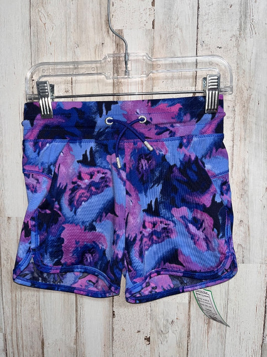 PURPLE ALL IN MOTION WATERCOLOR SHORTS, GIRL 4/5