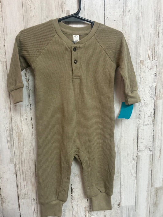 SAGE COLORED ORGANICS WAFFLE KNIT JUMPER, BOYS 3/6M