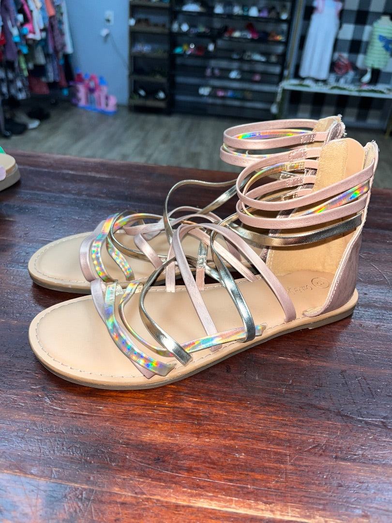 GOLD CAT & JACK MULTI STRAP SANDALS, SHOES Y3