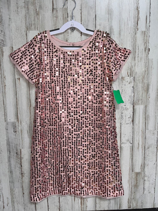 ROSE GOLD WONDER NATION SEQUIN DRESS, GIRL 7/8