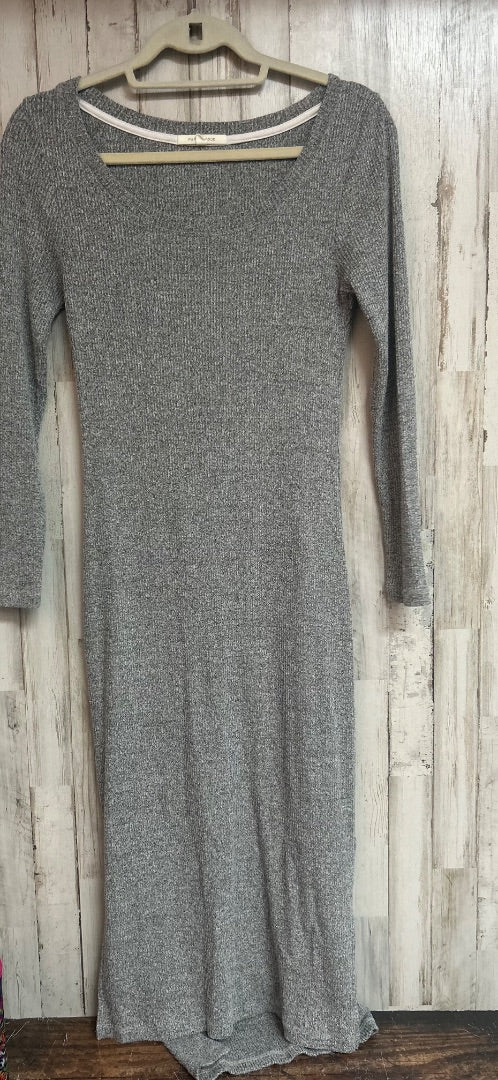GREY PURE GOOD RIBBED MAXI DRESS, LADIES S