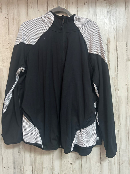 BLACK LIVVI 22/24 ZIP JACKET, LADIES 2X