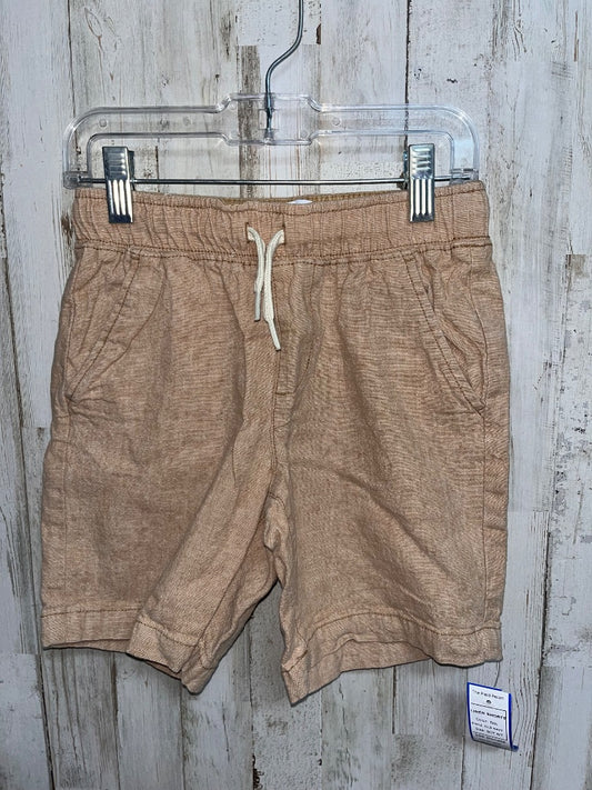 TAN OLD NAVY LINEN SHORTS, BOY 6/7