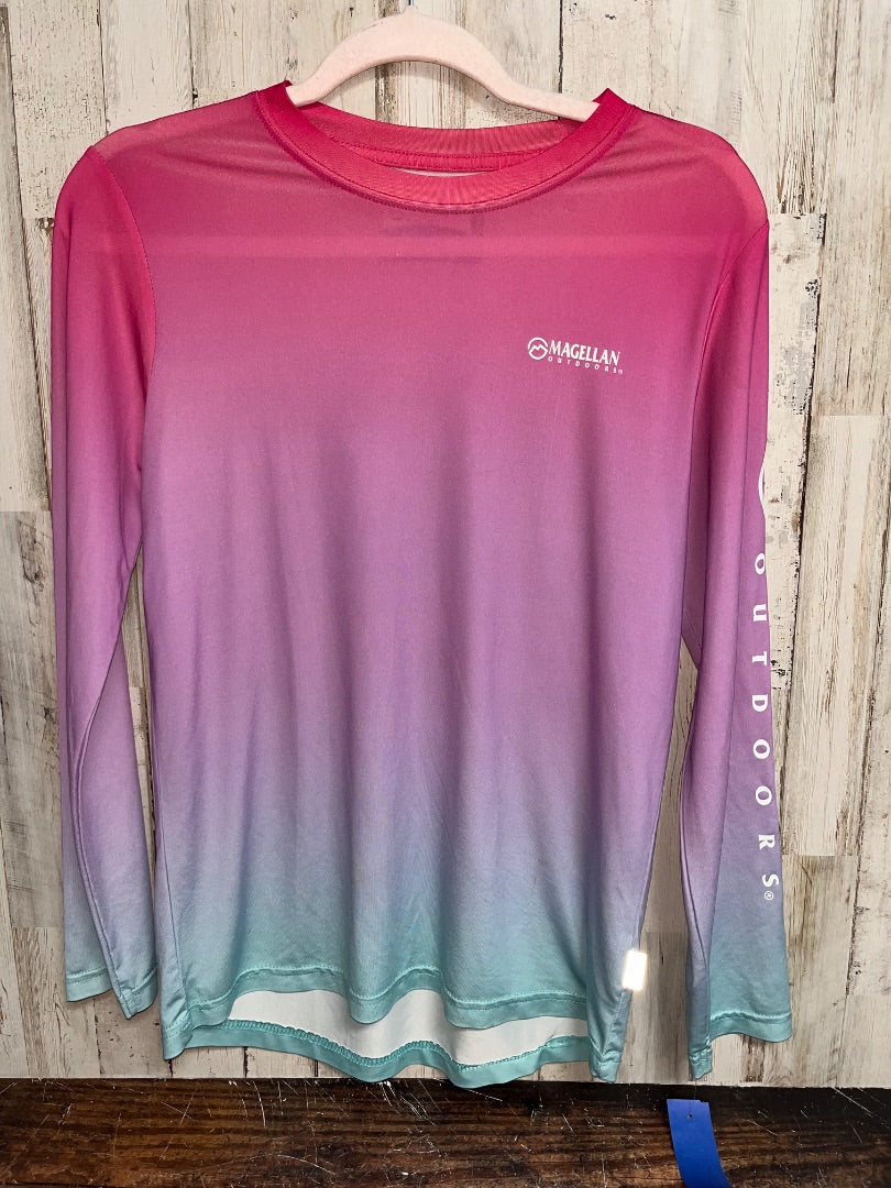 PURPLE MAGELLAN DRY FIT FADE LONG SLEEVE, LADIES M