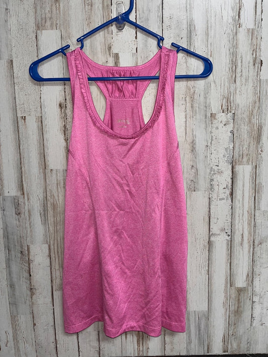 PURPLE WEEKEND RUFFLE TRIM DRY FIT TANK, LADIES L