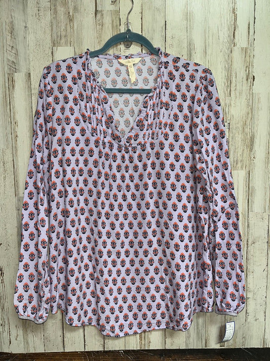 LILAC MATILDA JANE FLORAL FLOWY TOP, LADIES XL
