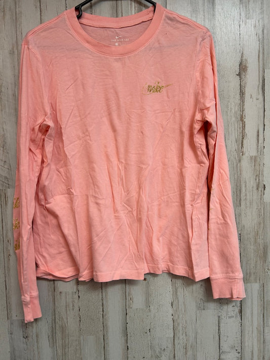 PEACH NIKE LOGO CROP TEE, LADIES L
