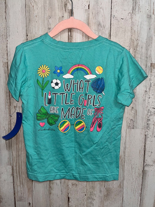 TEAL CARDIN MCCOY LITTLE GIRLS ARE MADE OF TEE, GIRL 4T