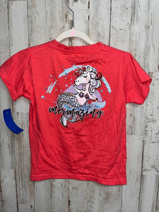 CORAL CARDIN MCCOY MERMAZING TEE, GIRL 4T