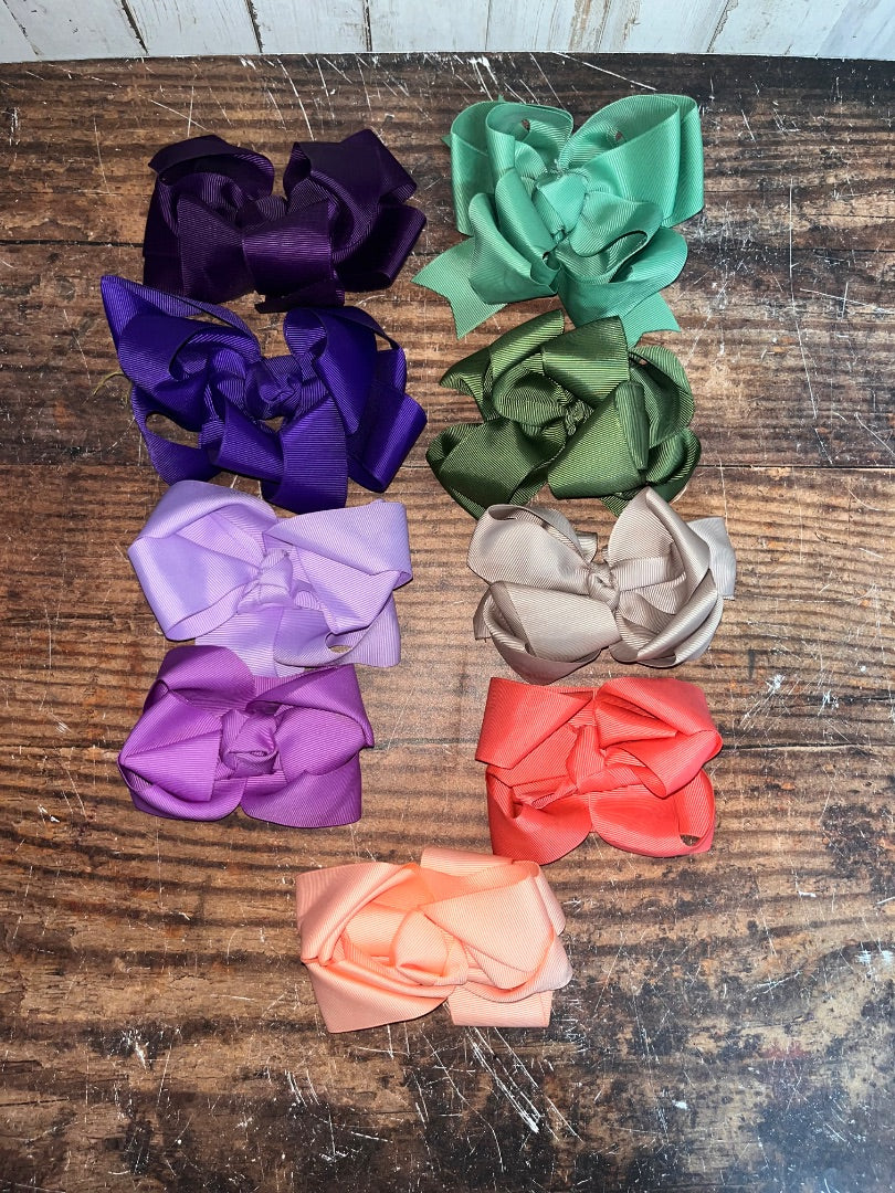 MULTI BOUTIQUE SMALL DOUBLE BOWS SET OF 9, 4"