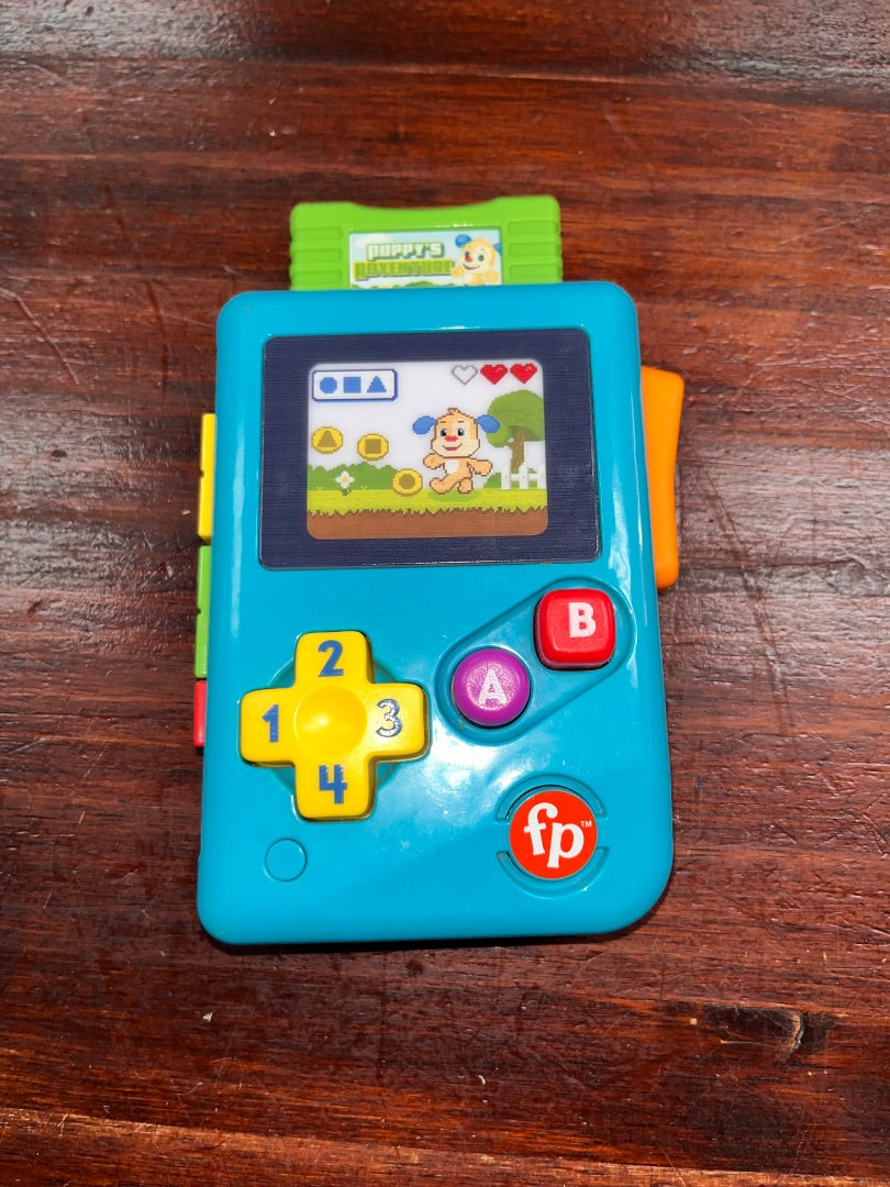BLUE FISHER PRICE LAUGH AND LEARN GAMER TOY