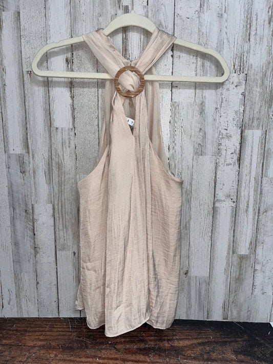 TAN HYVE NEW CRISS CROSS TANK BLOUSE, LADIES S