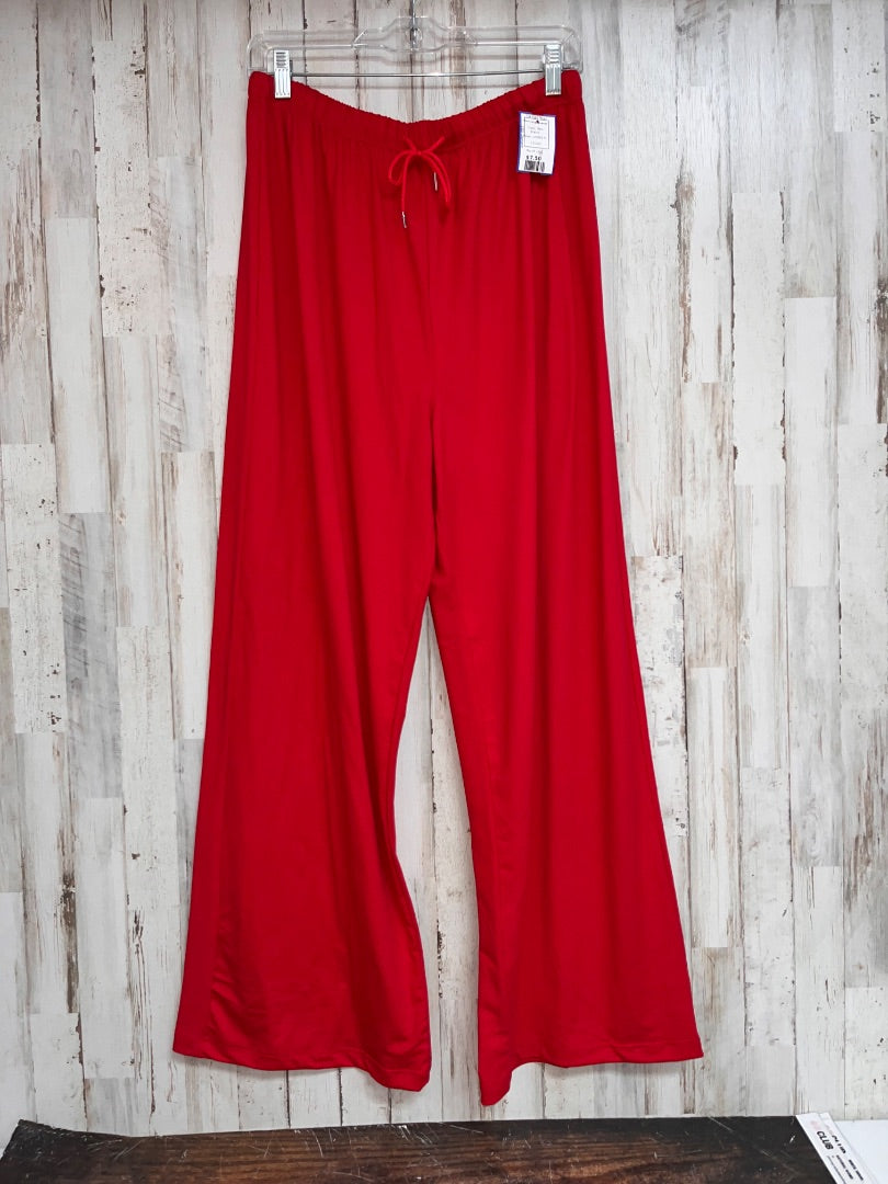 RED  SOFT LOUNGE PANTS, LADIES M