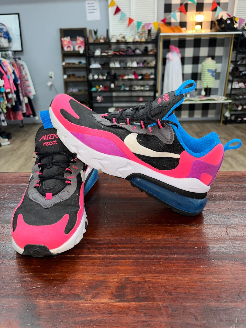PINK NIKE AIR 270 REACT SNEAKERS, SHOES Y7