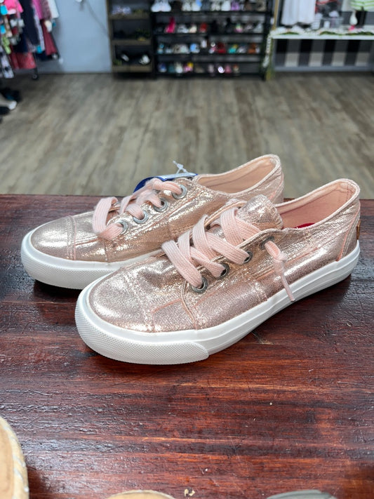 ROSE GOLD BLOWFISH SLIP ON SNEAKERS, SHOES Y1