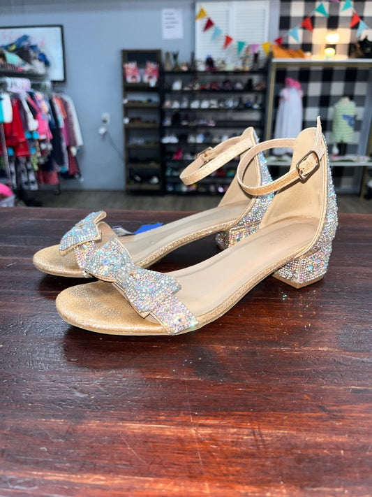 SILVER FABULOUS RHINESTONE BOW HEELS, SHOES Y4