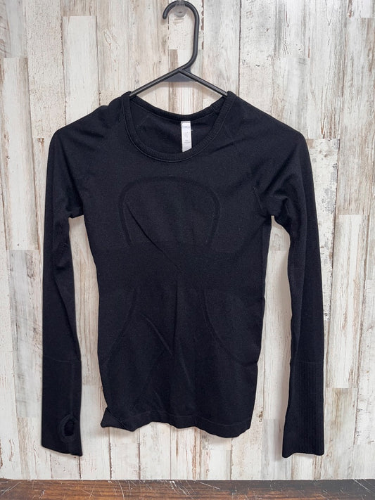 BLACK LULULEMON SZ 2 SWIFTLY TECH LONG SLEEVE, LADIES S