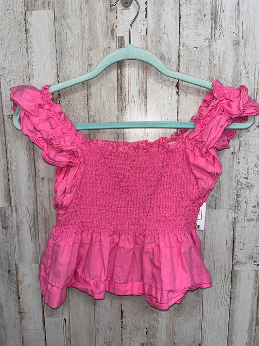 PINK SHEIN TIER SMOCK CROP, LADIES S