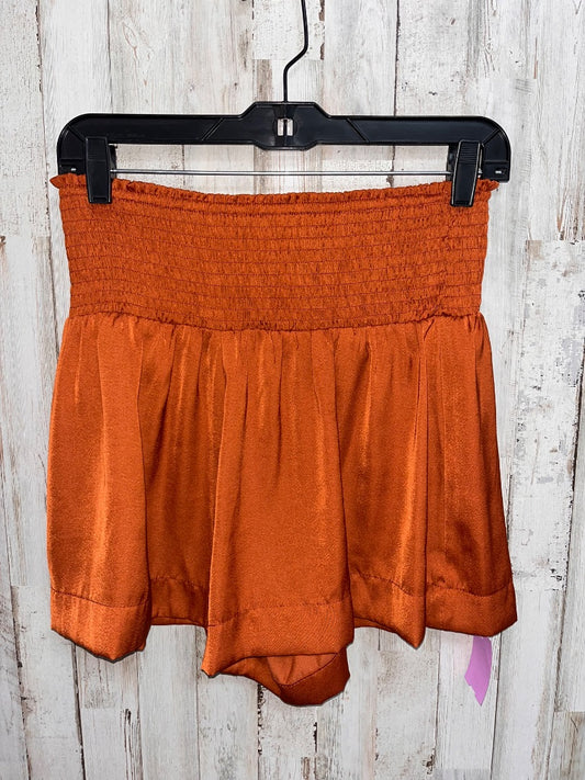 BROWN TCEC SMOCK SATIN SHORTS, LADIES S