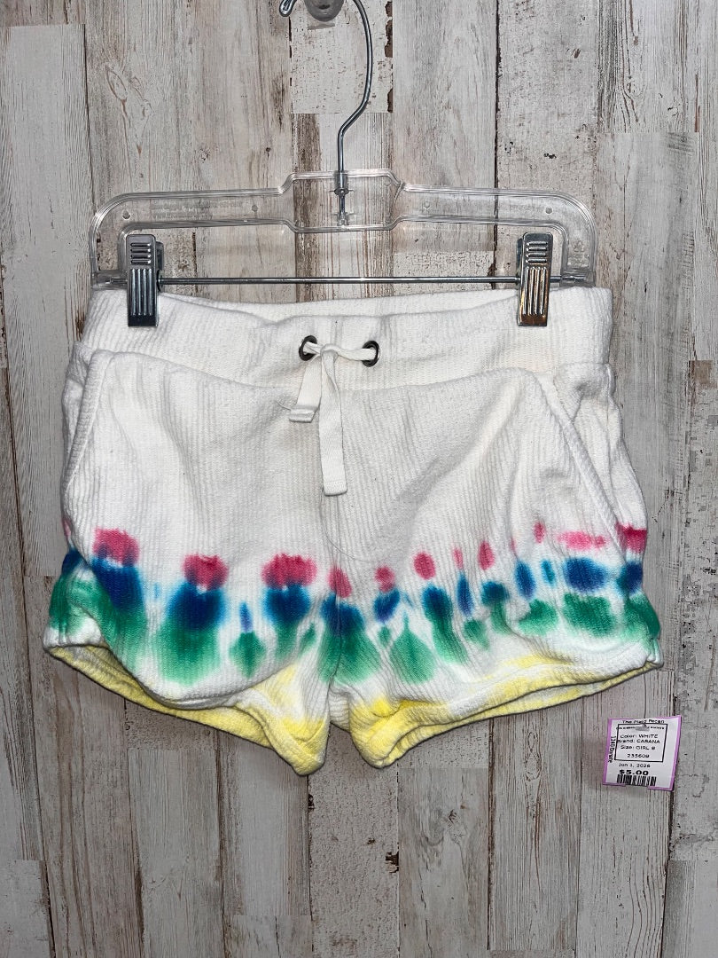 WHITE CABANA DYE RIBBED LOUNGE SHORTS, GIRL 8