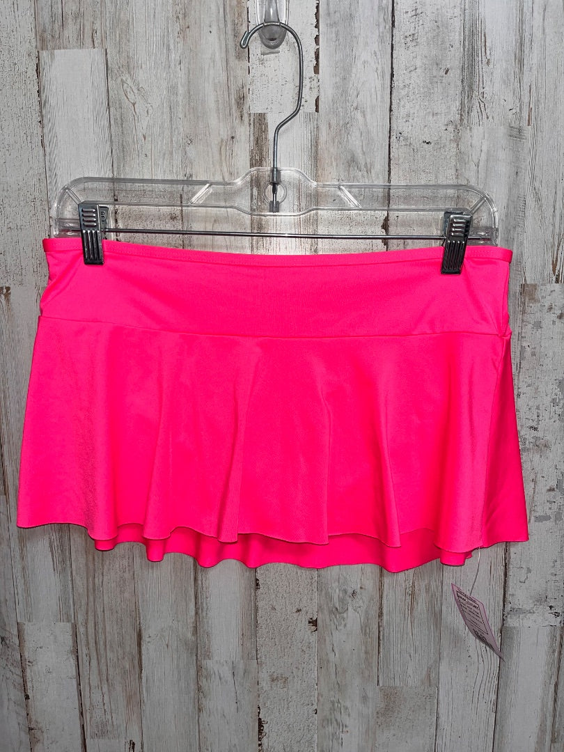 HOT PINK LANDS END SWIM SKORT, GIRL 10/12 PLUS