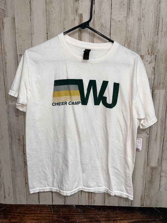 WHITE GILDAN WEST JONES CHEER CAMP TEE, GIRL 12/14