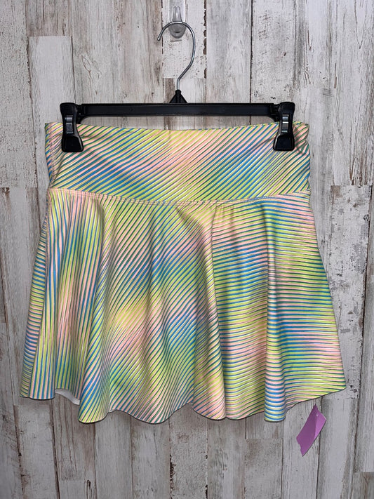 PASTEL OLD NAVY STRIPE DRY FIT SKORT, GIRL 14/16 PLUS