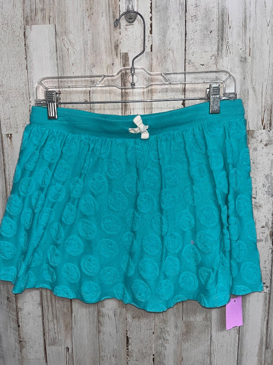 TEAL OLD NAVY SMILEY TERRY CLOTH SKORT, GIRL 14/16 PLUS