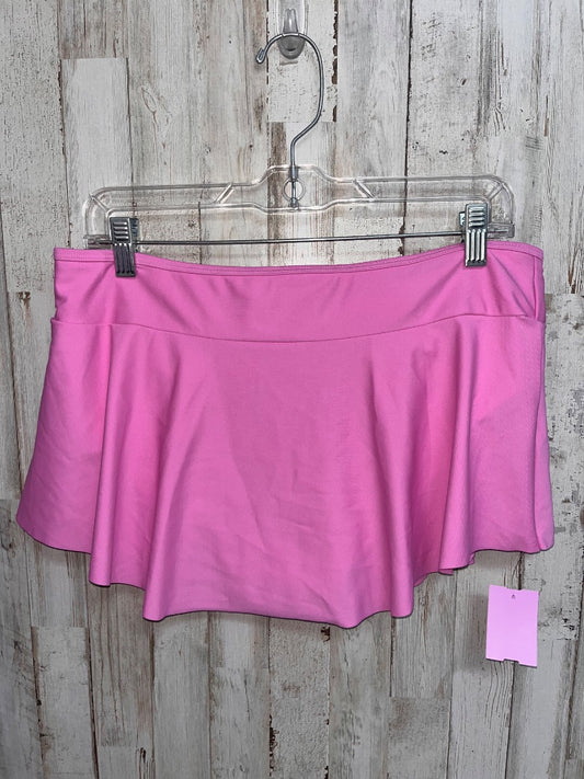 PINK-PURPLE LANDS END SWIM SKORT, GIRL 14/16 PLUS