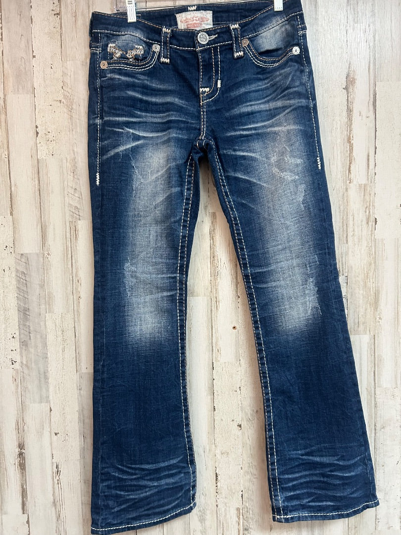 DENIM BIG STAR MADDIE BOOTCUT JEANS SZ 28, LADIES M