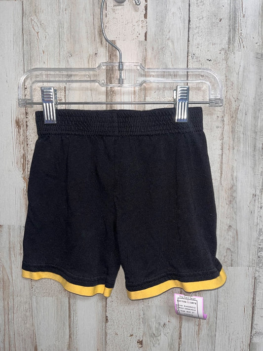BLACK/GOLD GARANIMALS COTTON SHORTS, BOY 3T