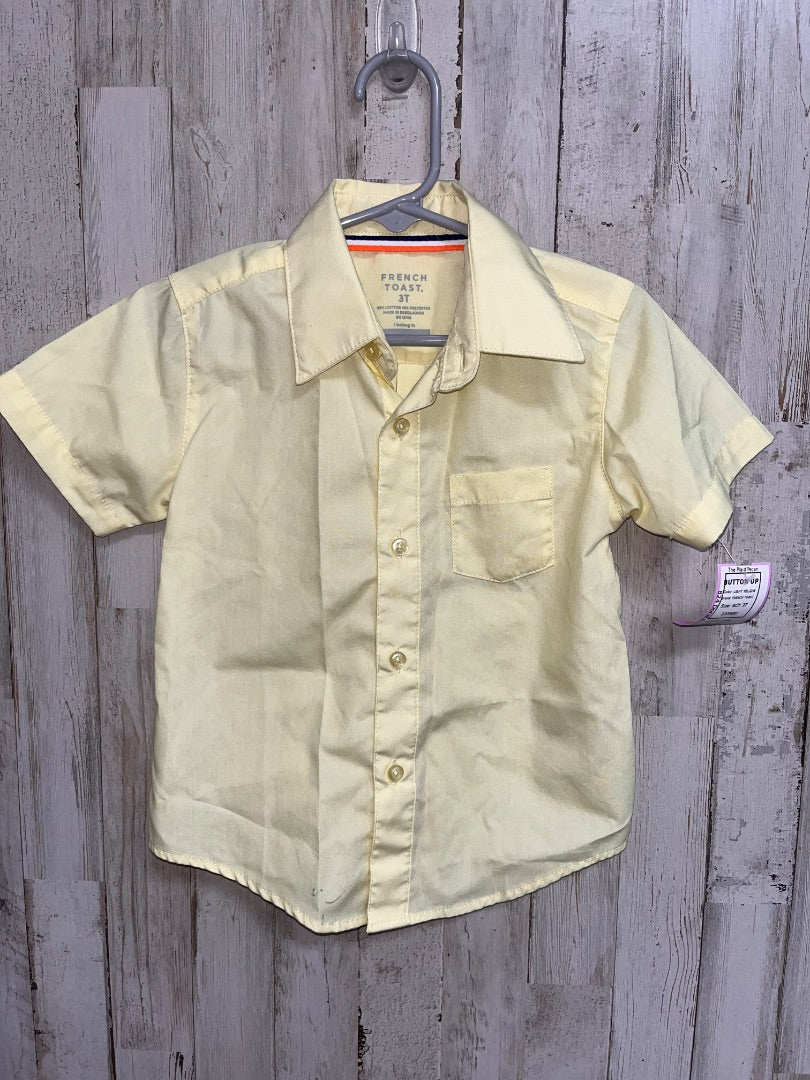 LIGHT YELLOW FRENCH TOAST BUTTON UP, BOY 3T
