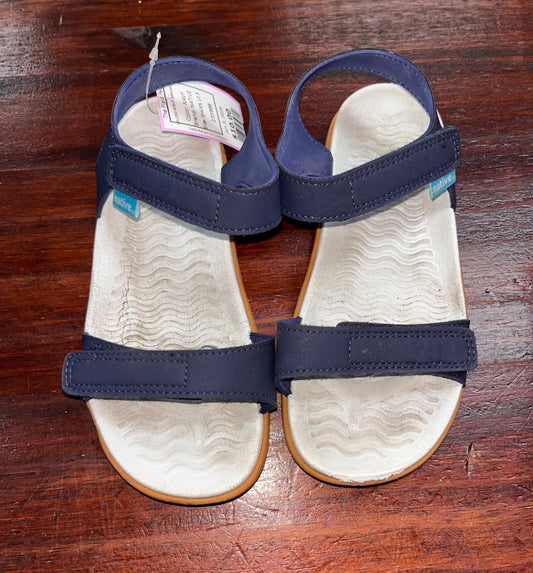 NAVY NATIVE VELCRO SANDALS, SHOES 12.5