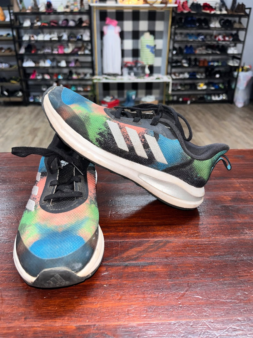 BLACK/GREEN/PINK ADIDAS DYE SNEAKERS, SHOES Y3