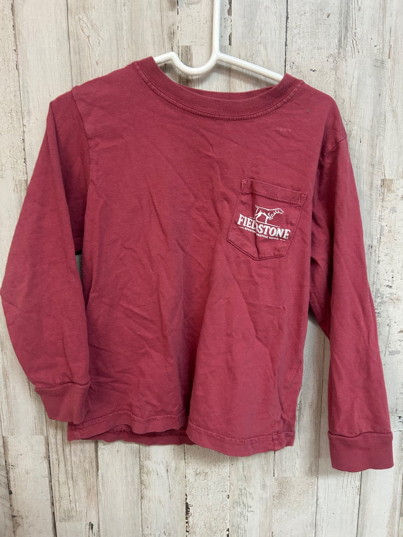 RED FIELDSTONE LIFESTYLE TEE, BOYS 4/5
