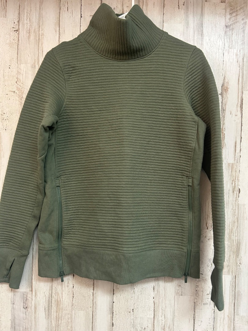 OLIVE ALL IN MOTION RIBBED MOCK NECK, LADIES XS