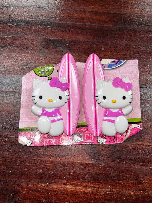 PINK SANRIO NEW HELLO KITTY TOWEL CLIPS