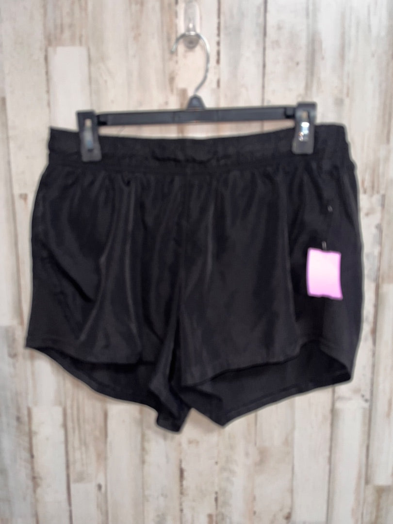 BLACK ATHLETIC WORKS DRY FIT SHORTS, LADIES L